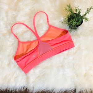Lululemon Flow Y Sports Bra Light Coral Size 8